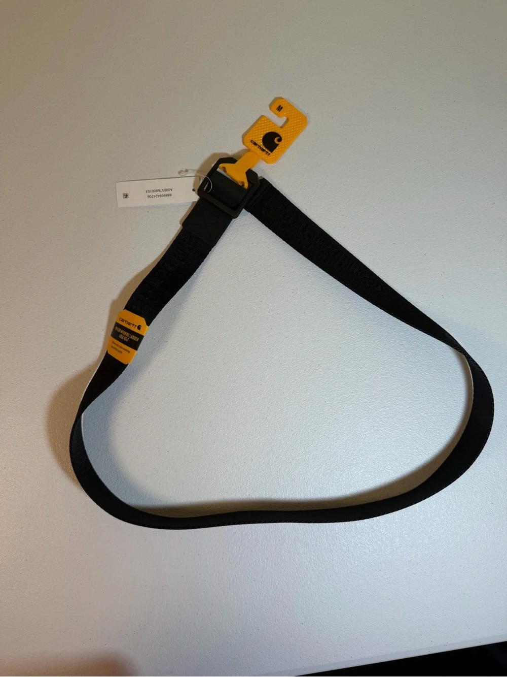 Carhartt Yellow & Black Belt With Guide Tag Medium